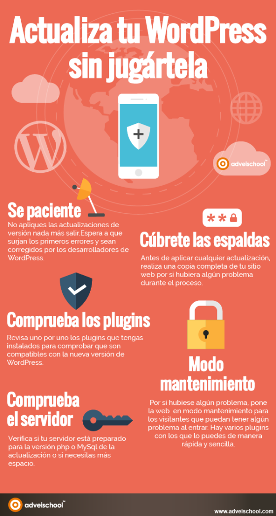 consejos para mantener wordpress actualizado